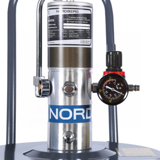 Установка пневматическая для раздачи смазки из бочек,  25 л Nordberg NO5016