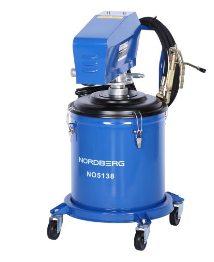 Нагнетатель смазки электрический, емкость 38 л, давление 250 бар, производительность 0.75 л/мин, от сети 220В, Nordberg NO5138