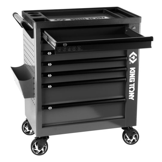 Тележка инструментальная KING TONY 87G38-7B-G, 7 ящиков, без инструментов