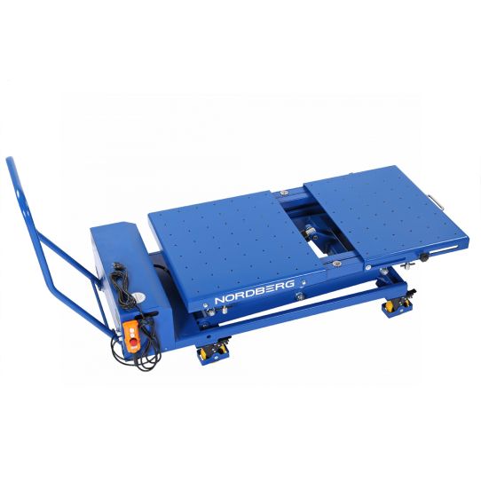 Стол подъемный электрогидравлический для АКБ электромобиля от сети 220В, до 1000 кг NORDBERG N3T1000H
