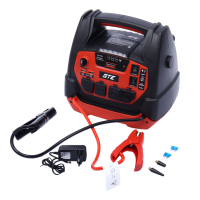 Устройство пусковое 12В 1250А с компрессором 10бар и инвертором 400Вт, Power Bank 18000мАч GTE-P204