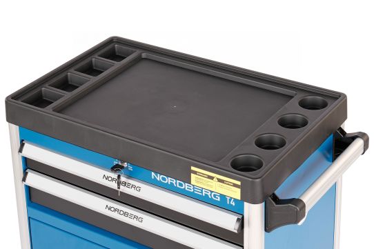 Тележка инструментальная, Nordberg T4, 2 ящика и 2 полки с дверцами