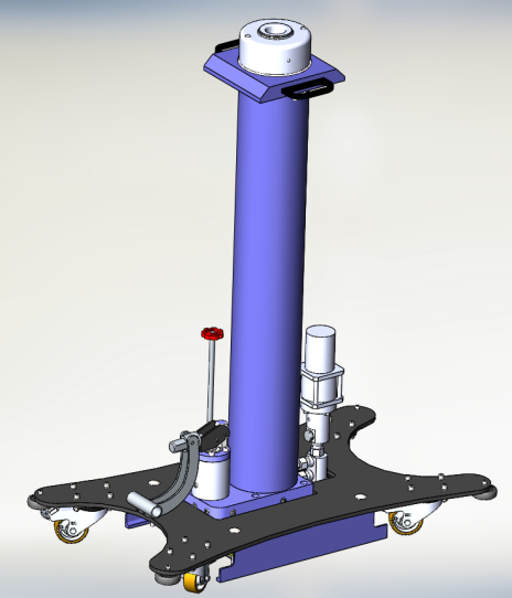 Канавный гидравлический подъемник 15 т, напольный одноштоковый КПП15Р800Ф ARTAZ