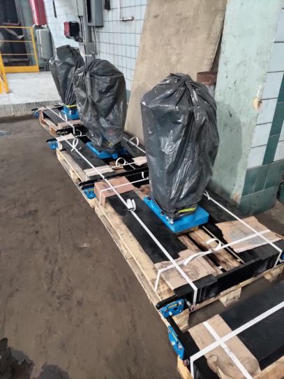 Канавный гидравлический подъемник 16т, рельсовый двухштоковый КППТ16Р1200П ARTAZ