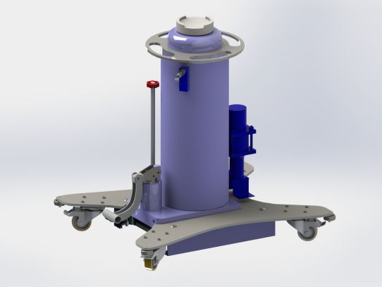 Канавный гидравлический подъемник 16 т, напольный, двухштоковый КППТ16Р1200Ф ARTAZ