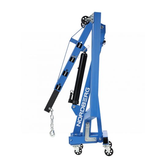 Кран гаражный подкатной 680 кг Nordberg N3707 гидравлический складной, с высотой подъема до 1980 мм