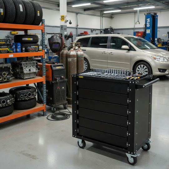 Тележка инструментальная Garopt GT6, 6 ящиков, без инструментов, черная