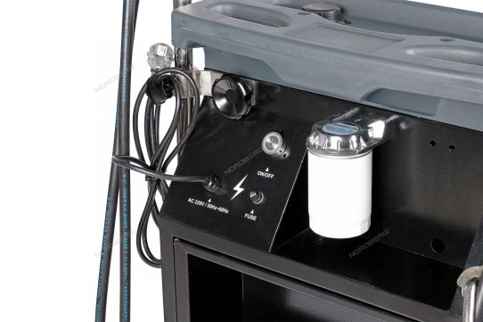 Установка для промывки и замены масла АКПП с манометром 16 бар, насосом 3 л/мин, дисплеем, Nordberg CMA35S_B