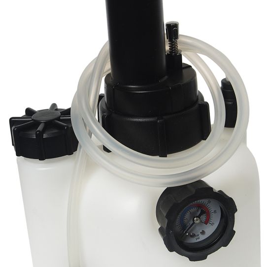 Установка для замены тормозной жидкости ручная, 3 л с манометром компактная переносная JTC-JW0901