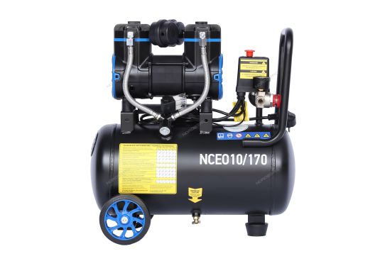 Поршневой компрессор 18 л, 170 л/м, 220В, 0.9 кВт, коаксиальный, безмасляный Nordberg NCEO10/170