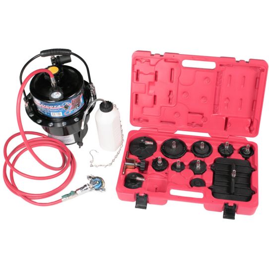 Установка для прокачки и замены тормозной жидкости, пневматическая переносная с накоплением воздуха, профессиональная Licota ATS-4024