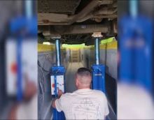 Напольный ямный подъемник 10т 580 мм каретка 920 мм. КПП10ЭМ600.1