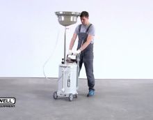 Обзор KraftWell KRW1832.80 Установка для слива и откачки масла/антифриза с круглой подъемной ванной, мобильная Обзор KraftWell KRW1832.80 Установка для слива и откачки масла/антифриза с круглой подъемной ванной, мобильная