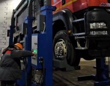 Электрогидравлический шестистоечный подъёмник ПГ-45