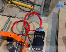 Видеообзор на Шкворнедав 50 тонн с ручным насосом ВШ50-200П бренда АРТАЗ