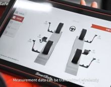 Мобильный бесконтактный стенд развала-схождения Launch SmartSafe WA913 с подъемником TLT-455WF