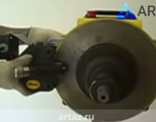 Видеообзор станка ARTAZ AM-983 для проточки тормозных дисков СО снятием и БЕЗ