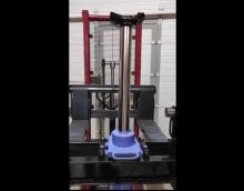 Канавный навесной домкрат 10т 700мм пневмопривод КПН10П700