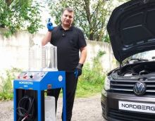 Как заменить охлаждающую жидкость в автомобиле на установке CMT5 NORDBERG инструкция