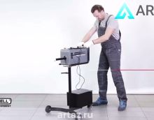 KRW802 - видео обзор на станок для проточки дисков БЕЗ снятия со ступицы