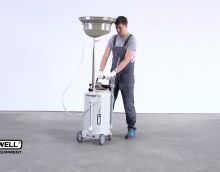 Обзор KraftWell KRW1832.80 Установка для слива и откачки масла/антифриза с круглой подъемной ванной, мобильная Обзор KraftWell KRW1832.80 Установка для слива и откачки масла/антифриза с круглой подъемной ванной, мобильная