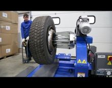 Обзор на станок шиномонтажный грузовой в работе Nordberg 46TRK26