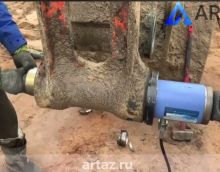 ARTAZ ВСГ-40П Универсальный выпрессовщик гидравлический для пальцев и втулок переносной в работе ARTAZ ВСГ-40П Универсальный выпрессовщик гидравлический для пальцев и втулок переносной в работе