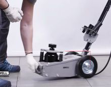 Обзор домкрата пневмогидравлического, г/п 22 т KRWAJ22 KraftWell