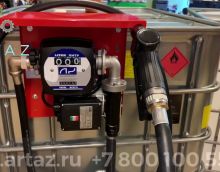 Видеообзор товара Мобильная заправка для ДТ 220в Artaz Adam pumps1000-0807jul  еврокуб с насосом и фильтром грубой очистки автоматическим пистолетом