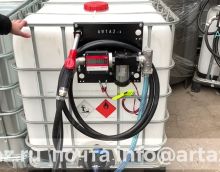 Обзор на Мини АЗС 1000 литров для дизеля 12 вольт Gespasa